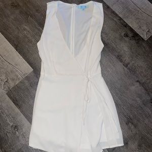 She plus Sky white romper size medium